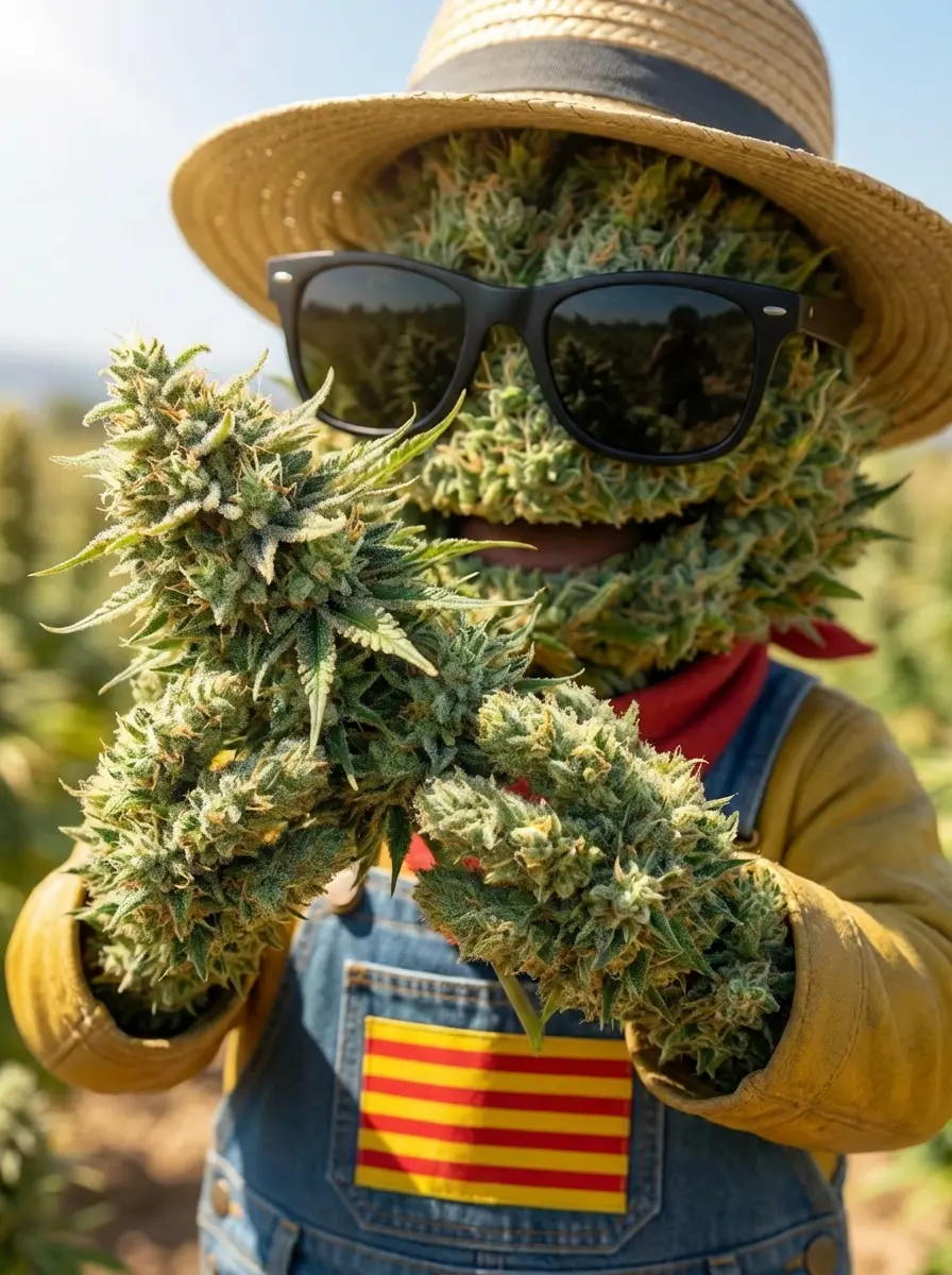 Fleur CBD full spectrum riche en trichomes pour l'effet entourage, cultivée en outdoor catalan