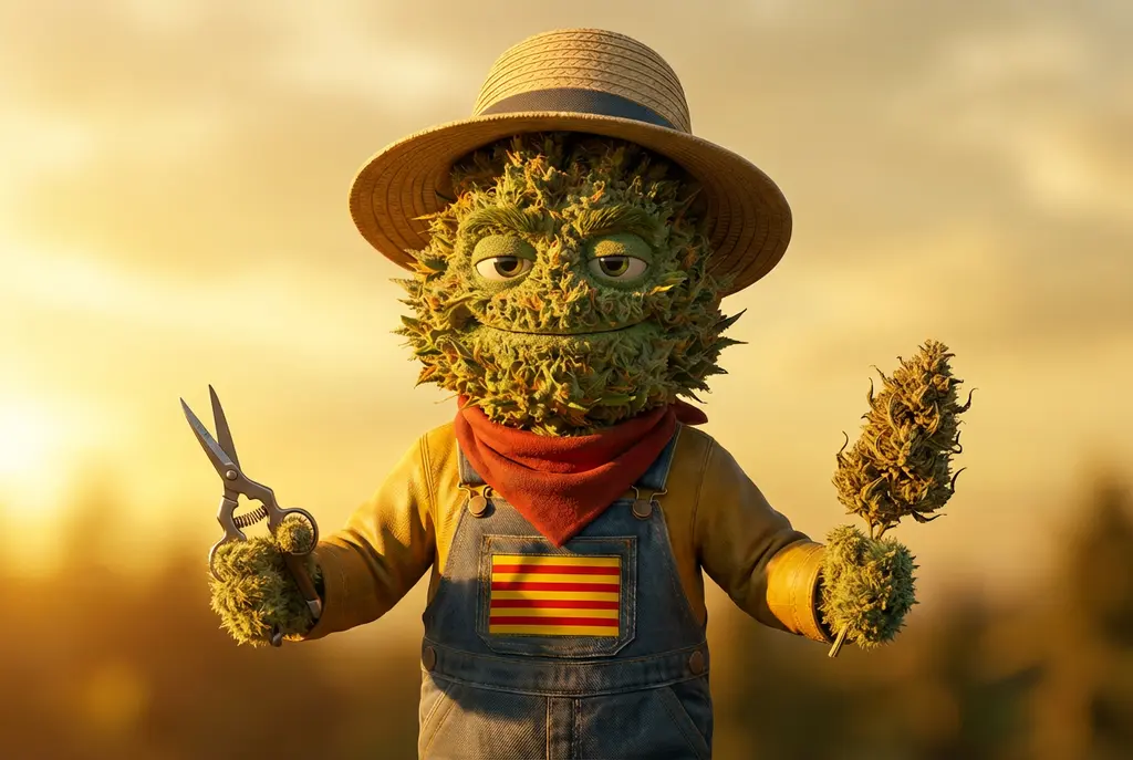 Producteur Widaki réalisant la manucure sèche artisanale de fleurs de CBD