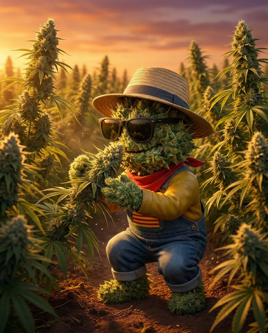 Producteur pressant une fleur de CBD outdoor pour libérer les arômes myrcène dans les Pyrénées-Orientales