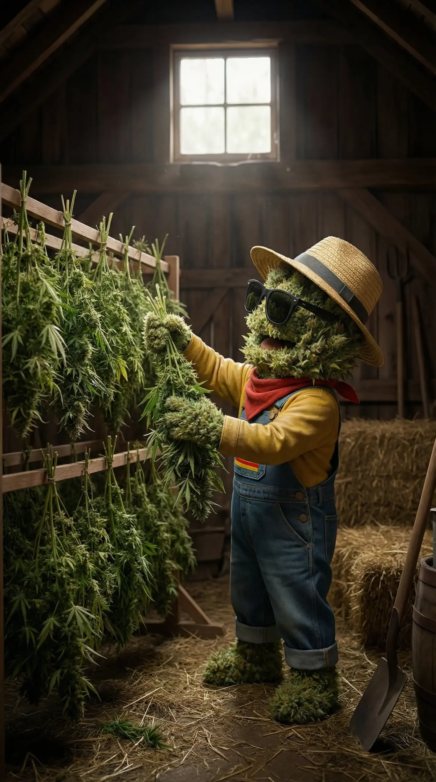 Séchage lent en obscurité des fleurs de CBD outdoor Widaki pour préserver les terpènes