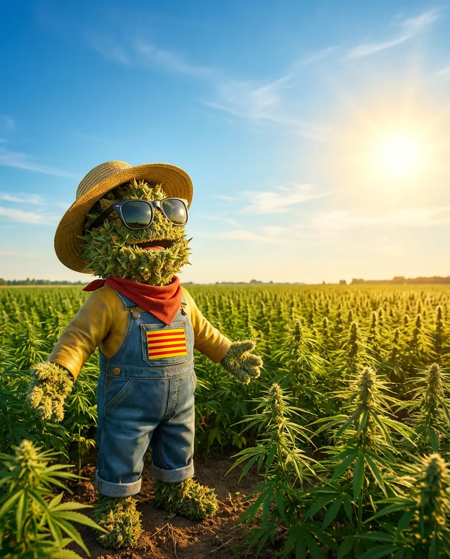 Culture CBD outdoor sous soleil méditerranéen pour stimuler la biosynthèse des terpènes à Perpignan
